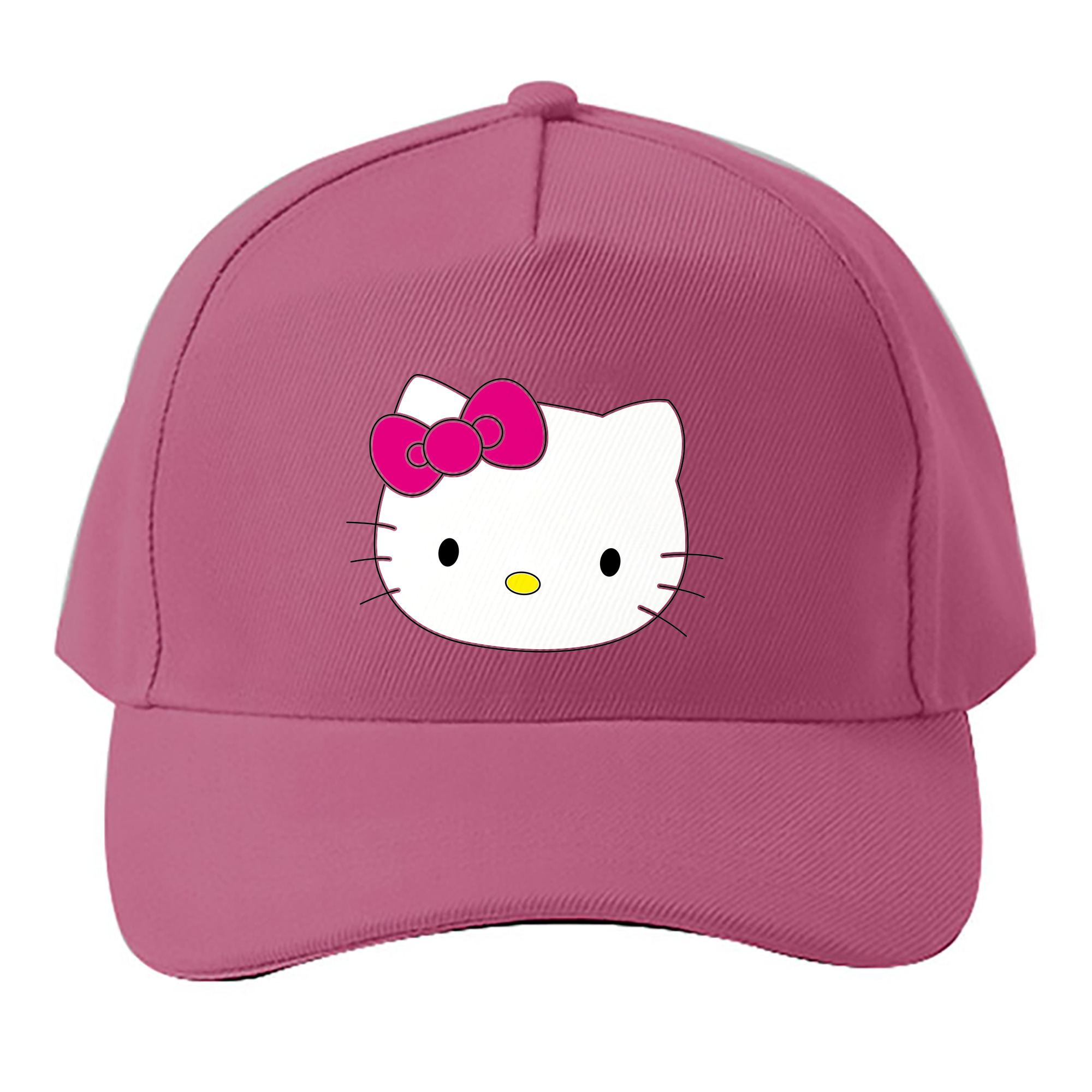 （画像用） Hello Kitty ハローキティ ベースボールキャップ 綿100％ 男女兼用 帽子 スポーツ
